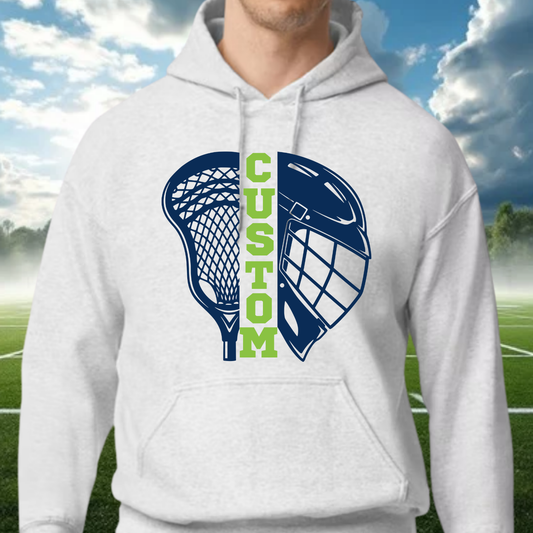 Custom Helmet & Stick Hoodie