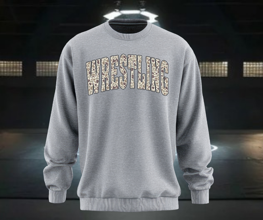 Camo Wrestling Crewneck