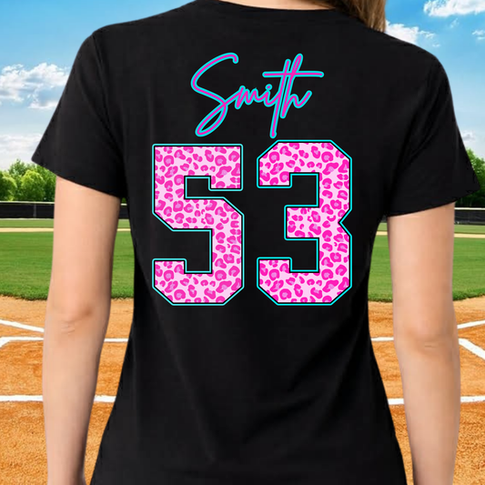 Softball Cheetah Print