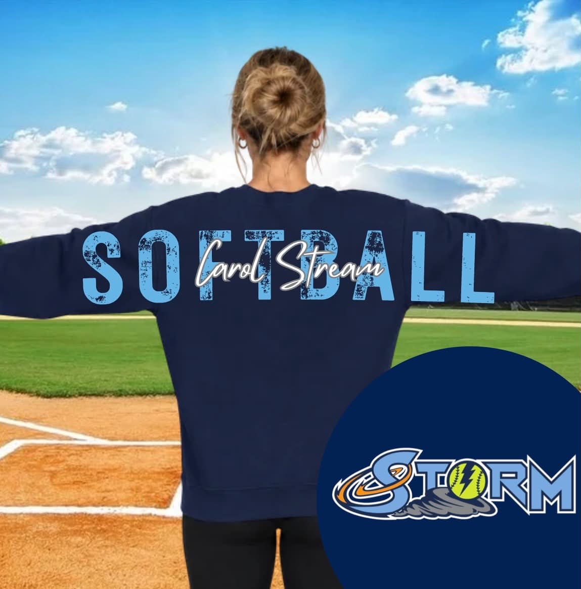 Full Span Grunge Storm Crewneck