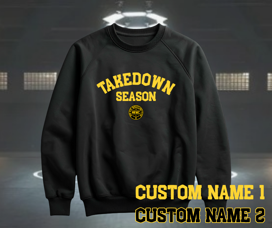 TakeDown Season Crewneck Yellow Font