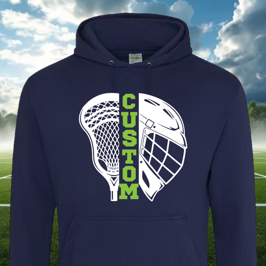 Custom Helmet & Stick Hoodie