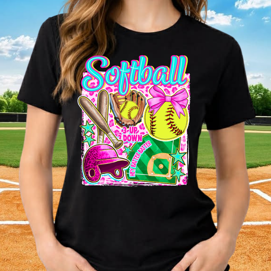 Softball Cheetah Print