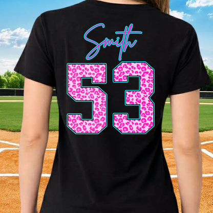 Softball Cheetah Print