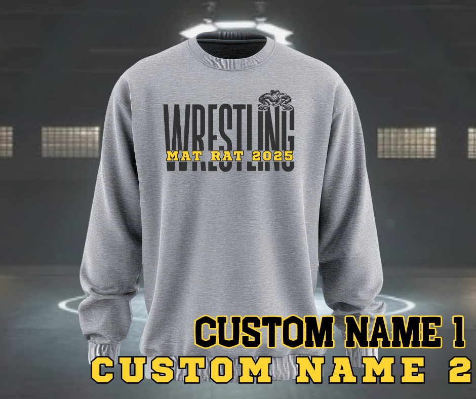 Mat Rat 2025 Wresting Crewneck – J's Custom Production