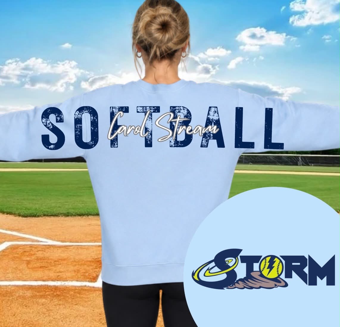 Full Span Grunge Storm Crewneck