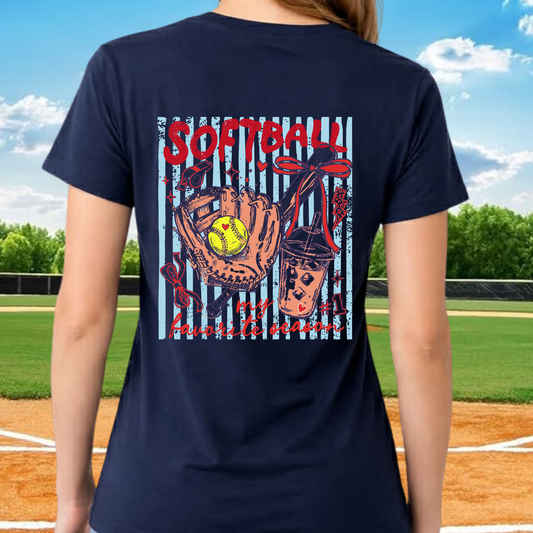 Softball Is My Favorite Season Blue