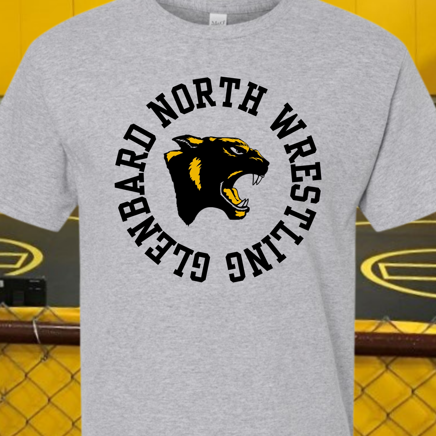 Glenbard North Wrestling Circle T-Shirt