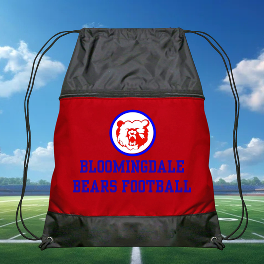 Bloomingdale Bears Football Drawstring Bag