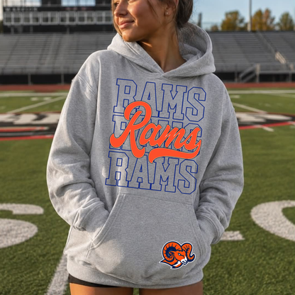 Rams Script Blue/Orange