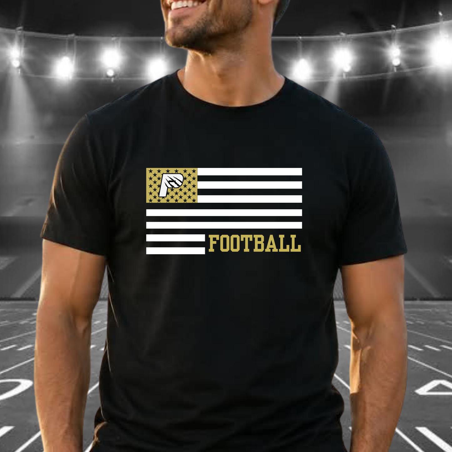 American Flag Panther Football