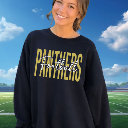 Block & Cursive Panthers Football