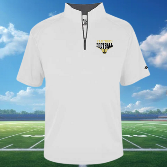 Panthers Gold/White Quarter Zip Polo