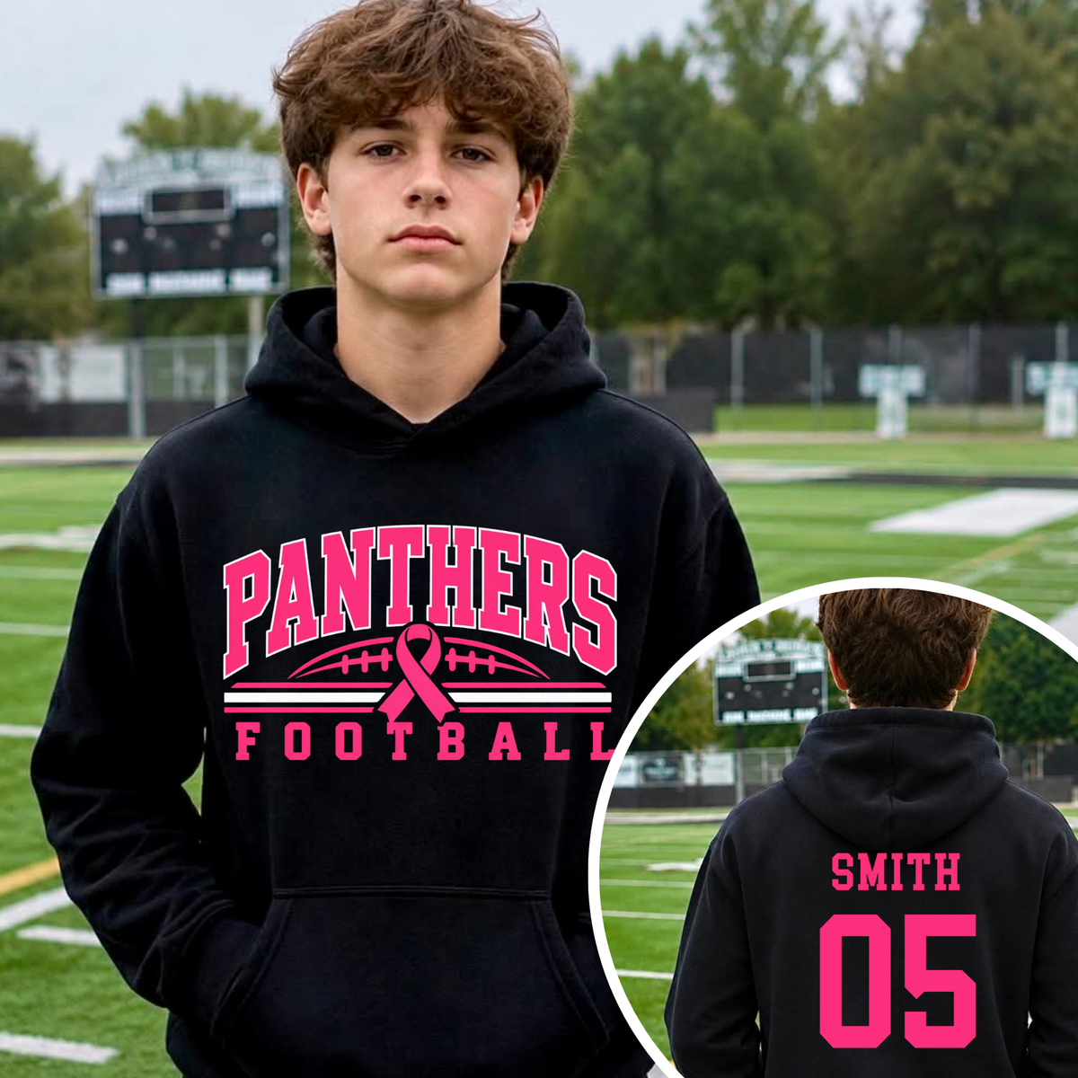 Breast Cancer Pink Ribbon Panthers