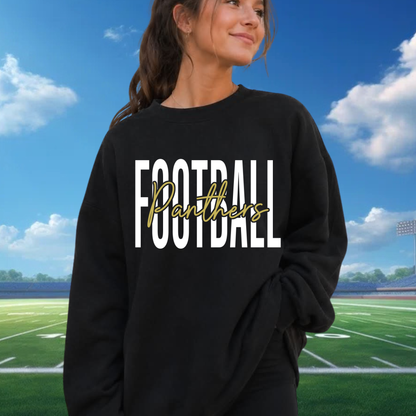 Block & Cursive Panthers Football