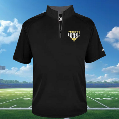 Panthers Gold/White Quarter Zip Polo