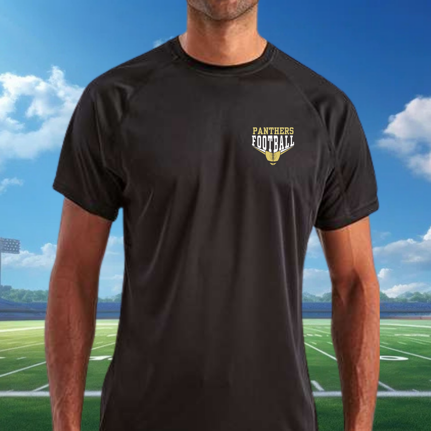 Panthers Football Gold/White Dri-Fit Tshirt