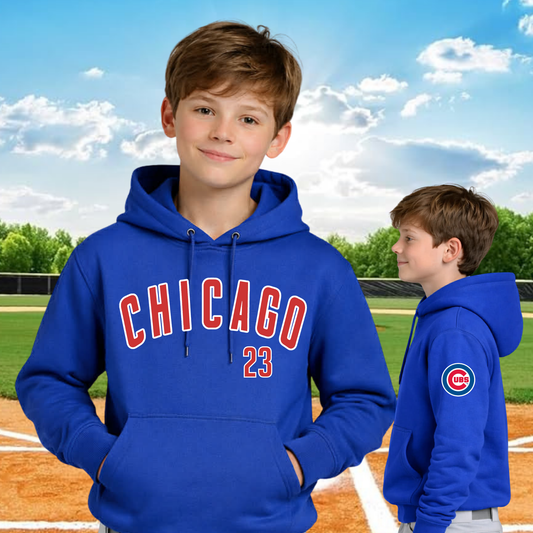 Custom Cubs Team Hooded Sweatshirt