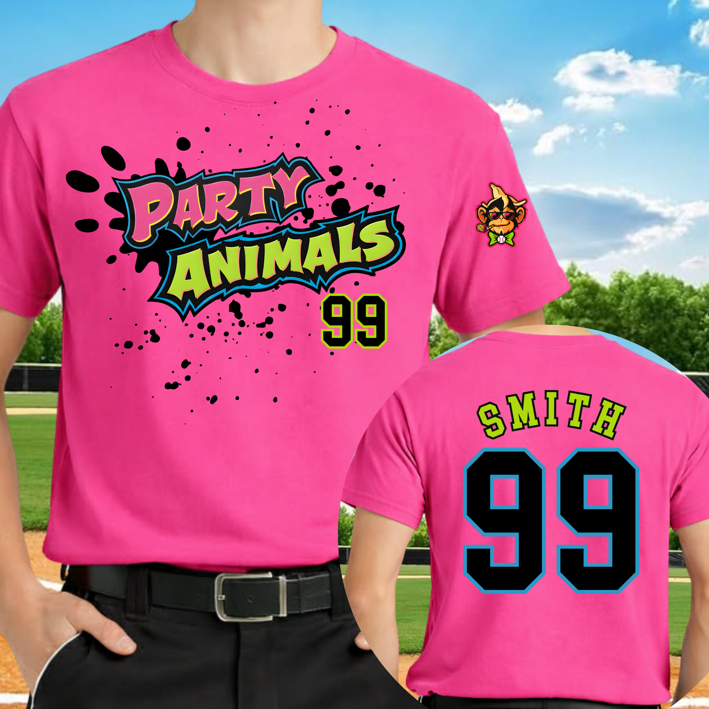 Custom Party Animals Logo TShirt