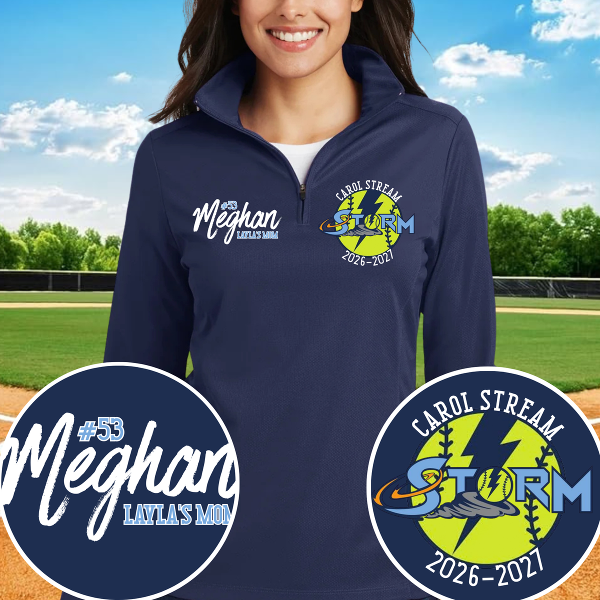 Mom Of Storm 1/4 Zip