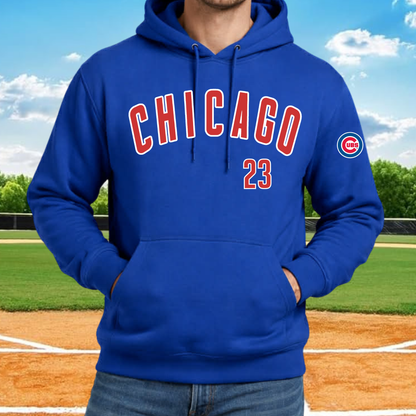 Custom Cubs Team Hooded Sweatshirt